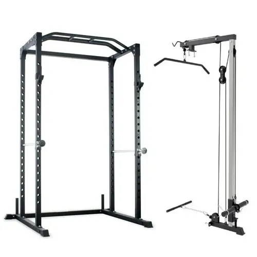 GF-1100 Home Gym Power Rack Plus Lat Pull Down Combo