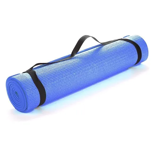 yoga fitness & exercise mat with carrying strap