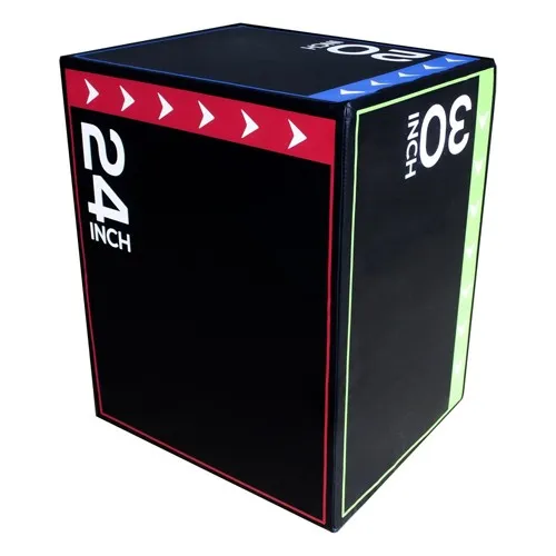plyometric box for jump training and exercises - 20x24x30 