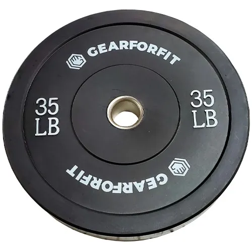 35 Lb BLACK OLYMPIC RUBBER BUMPER PLATE