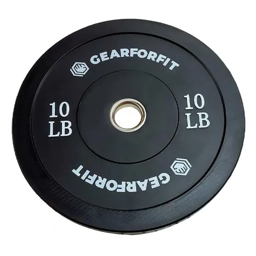 10 Lb BLACK OLYMPIC RUBBER BUMPER PLATE