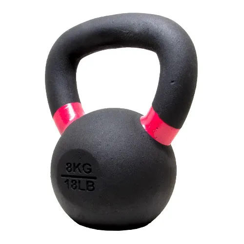 gearforfit fitness cast iron kettlebell 8kg/18 lbs