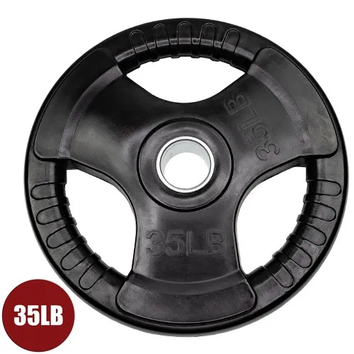 35lb virgin rubber grip olympic plate (single)