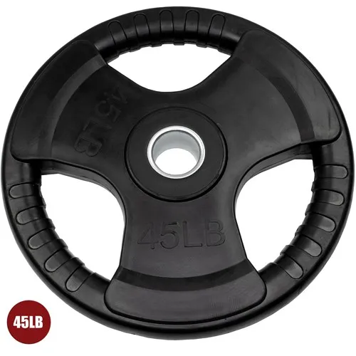 45lb virgin rubber grip olympic plate (single)