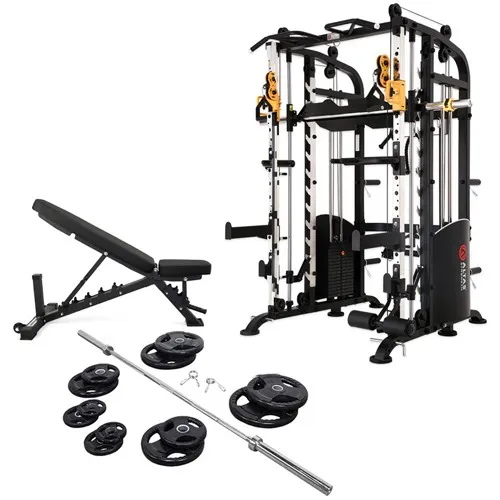 AL-M810 Smith Machine Altas Combo Package W/Bench/Bar/Weights