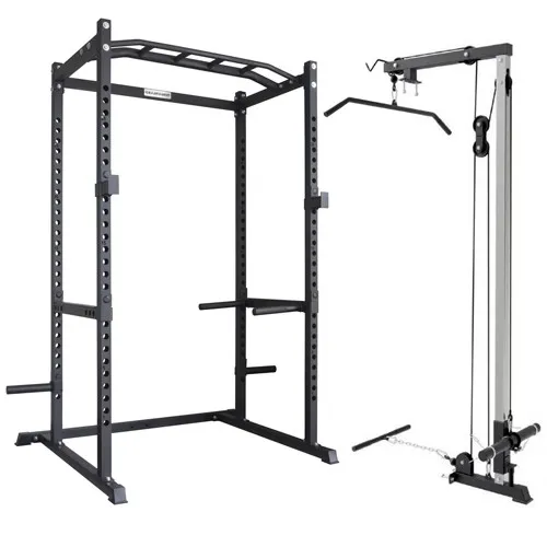 GF-1028H Home Gym Power Rack And Lat Pull-Down Attachment Combo