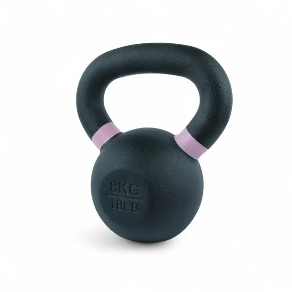 gearforfit fitness cast iron kettlebell 8kg/18 lbs