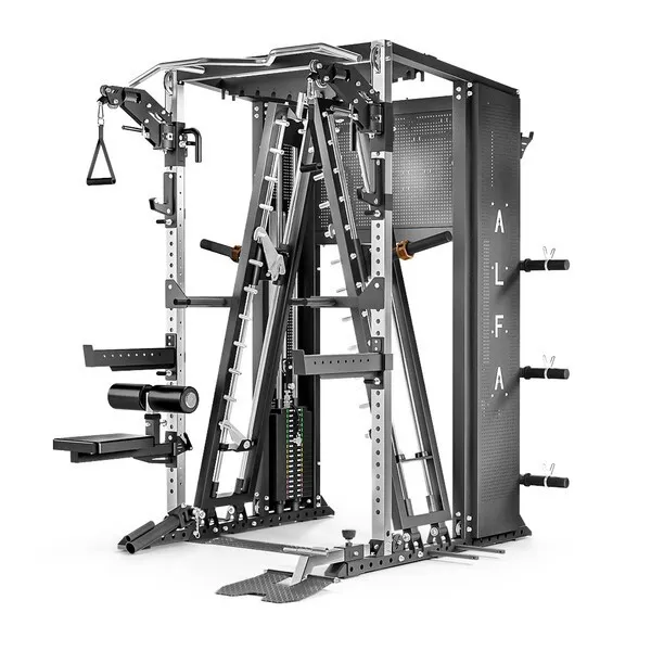 BruteForce ALFA Functional Trainer (All-In-One Smith + Cable System)