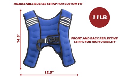 An image of 11 lb (5KG) WEIGHTED VEST