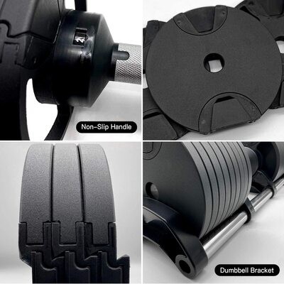 An image of Nuo Style Adjustable Dumbbells 70lb (set of two)
