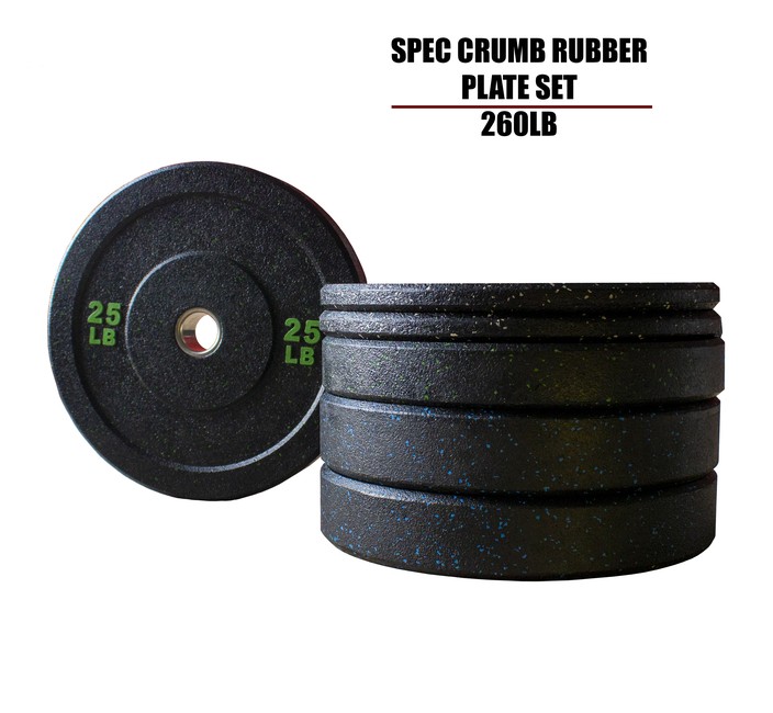 260-lb-crumb-rubber-bumper-plate-set